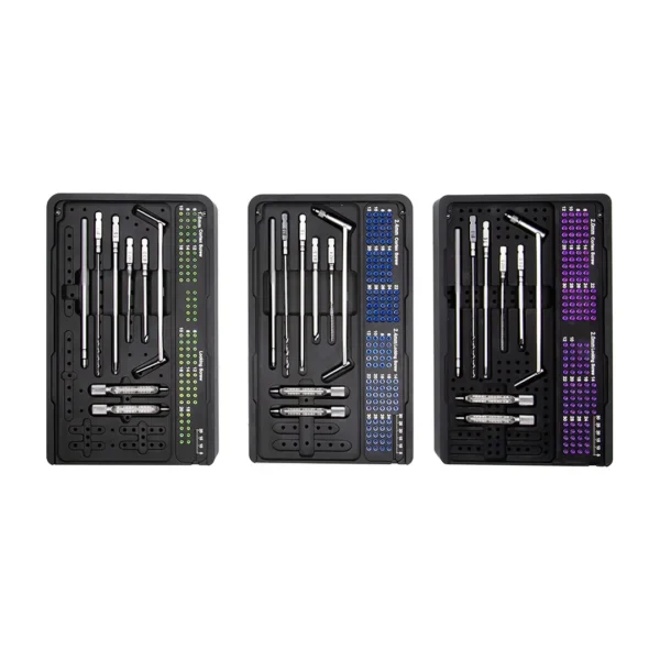 Set de Placas Mini Fragmentos LCP Mano y Pie 1.5 / 2.0 / 2.4 mm