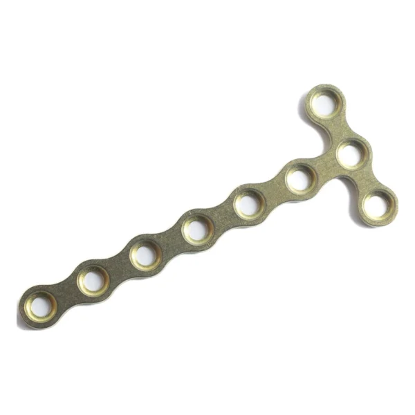 Placa “T” 2.0 mm para Cirugía Maxilofacial
